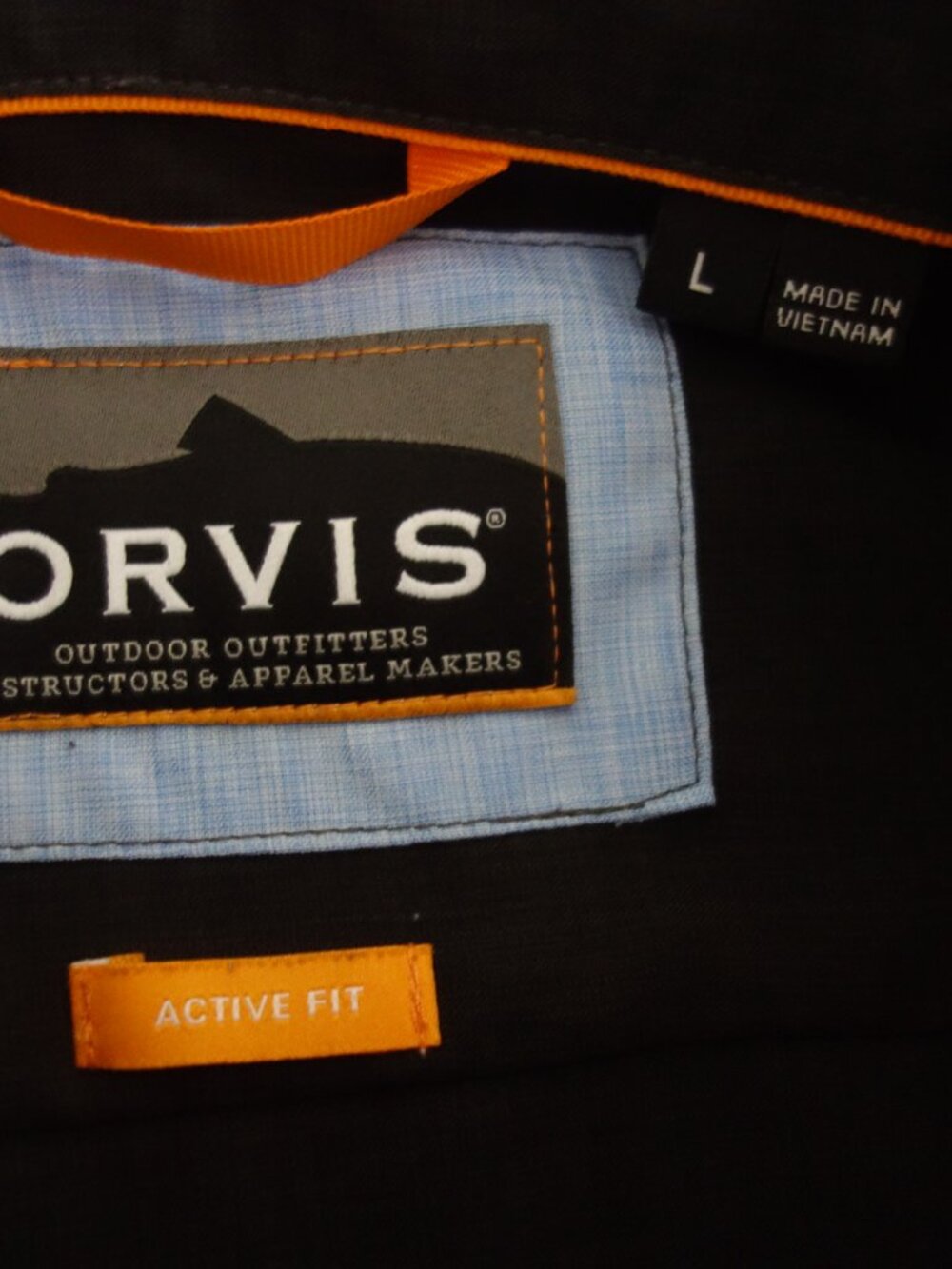 EUC ORVIS Gray Outdoor / Fishing Long Sleeve Light Weight Button Shirt – Men’s L - Picture 2 of 9